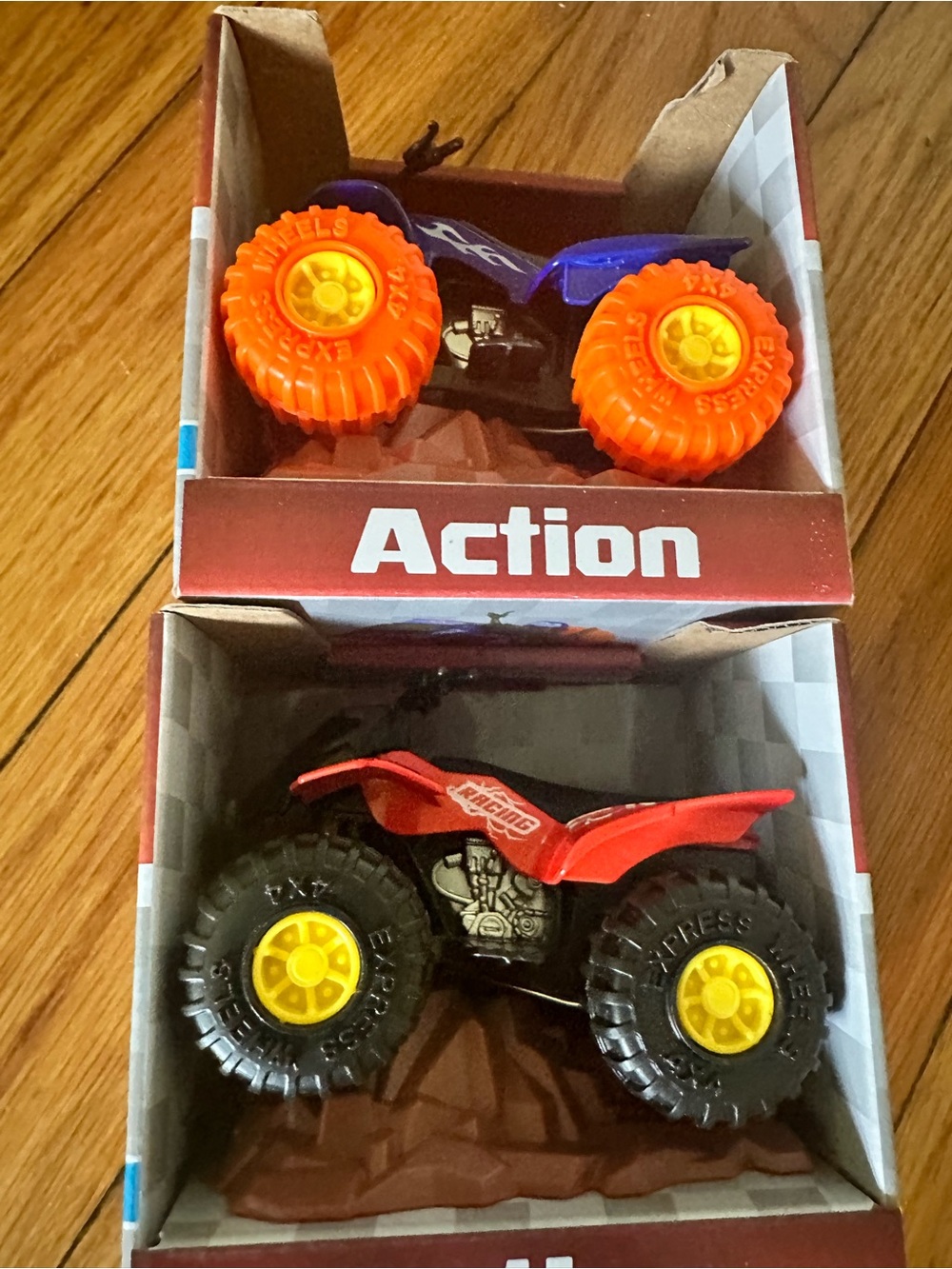 Set of two Turbo wheels action aTV vehicle action toy car